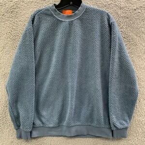 Negative Space Sweater Mens Medium Top Blue*